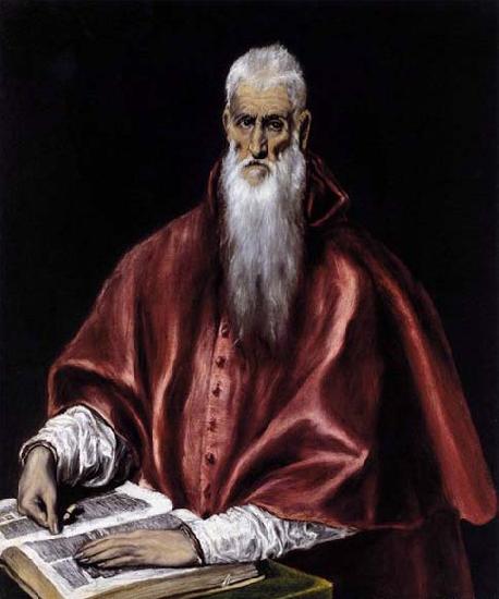 GRECO, El St Jerome as a Scholar